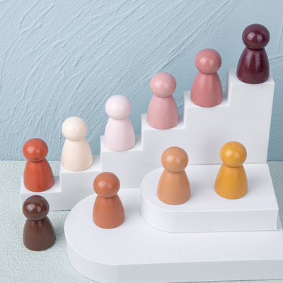 Juguete educativo de amontonamiento creativo no tóxico de madera del juego de la balanza de Toy Safe DIY del bebé de la unidad de creación del arco iris de Montessori