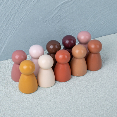 Juguete educativo de amontonamiento creativo no tóxico de madera del juego de la balanza de Toy Safe DIY del bebé de la unidad de creación del arco iris de Montessori