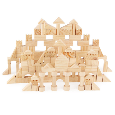 Granos de madera de la educación de Montessori que apilan los juguetes Parenting de los niños de la niñez temprana de los niños de la guardería de las unidades de creación