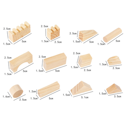 Granos de madera de la educación de Montessori que apilan los juguetes Parenting de los niños de la niñez temprana de los niños de la guardería de las unidades de creación