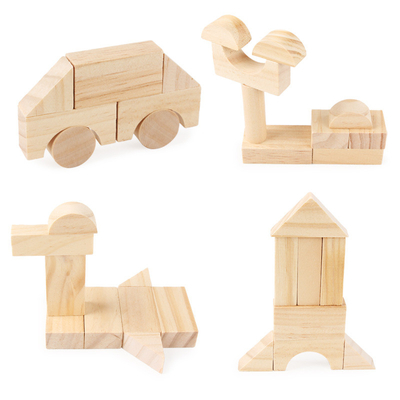 Granos de madera de la educación de Montessori que apilan los juguetes Parenting de los niños de la niñez temprana de los niños de la guardería de las unidades de creación