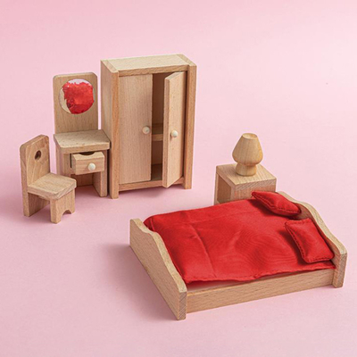 Muebles de madera de la tabla del comedor de la casa de muñecas para la educación del regalo del niño