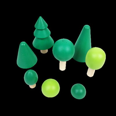 Unidades de creación de madera del arco iris de los juguetes de DIY 3D de gran tamaño para los niños de los niños