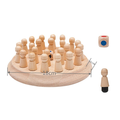 Juego de ajedrez de madera unisex de la pieza de ajedrez de la historieta internacional