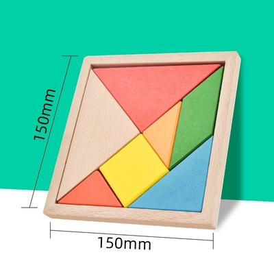 rompecabezas chino colorido Toy Kids Montessori Early Education del rompecabezas animal de madera del modelo 3D que clasifica a niños de los juguetes de los juegos
