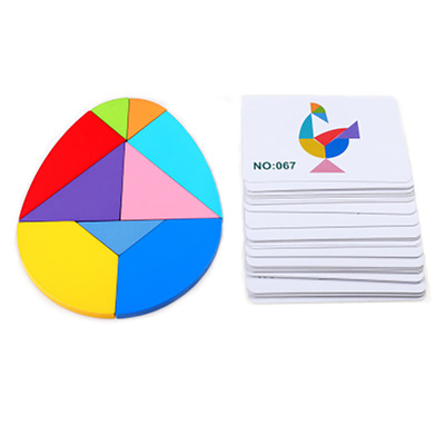 rompecabezas chino colorido Toy Kids Montessori Early Education del rompecabezas animal de madera del modelo 3D que clasifica a niños de los juguetes de los juegos