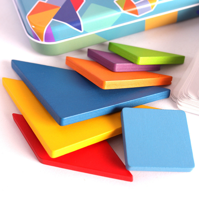 rompecabezas chino colorido Toy Kids Montessori Early Education del rompecabezas animal de madera del modelo 3D que clasifica a niños de los juguetes de los juegos