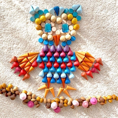 Piezas flojas Montessori colorido del arco iris de madera para el bebé preescolar
