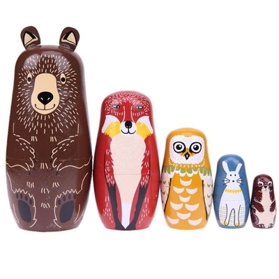 Regalos hechos a mano de los niños de Matryoshka de la muñeca rusa de madera