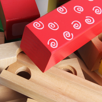 unidades de creación de madera Toy Educational For Children Kid del mármol 33Pcs