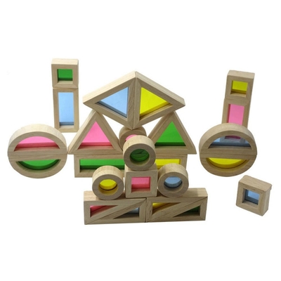 Unidades de creación educativas de acrílico del arco iris 24pcs para el regalo de los niños