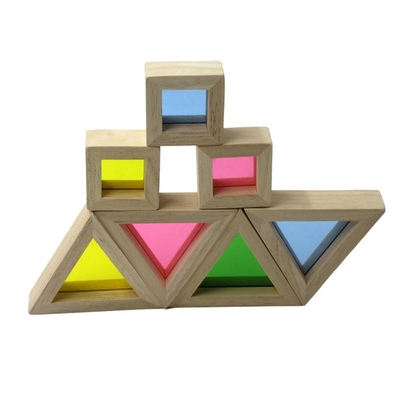 Unidades de creación educativas de acrílico del arco iris 24pcs para el regalo de los niños