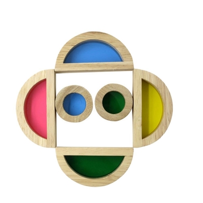 Unidades de creación educativas de acrílico del arco iris 24pcs para el regalo de los niños