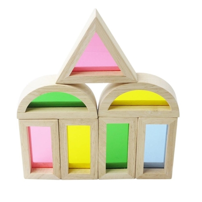 Unidades de creación educativas de acrílico del arco iris 24pcs para el regalo de los niños
