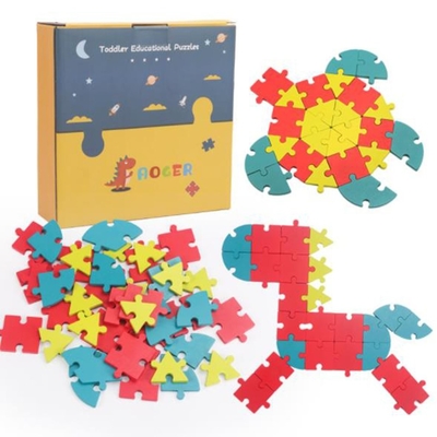 Unidad de creación creativa de madera 1Set DIY 3D del rompecabezas de los niños educativa