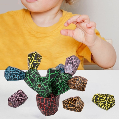 Juguetes de madera de equilibrio del bebé de Montessori del cactus para educativo temprano