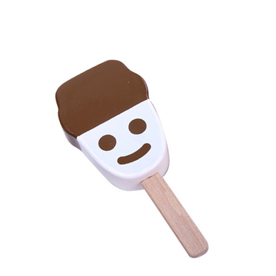 Juguetes de madera impresos del helado 1pc para los juguetes preescolares del muchacho de la muchacha