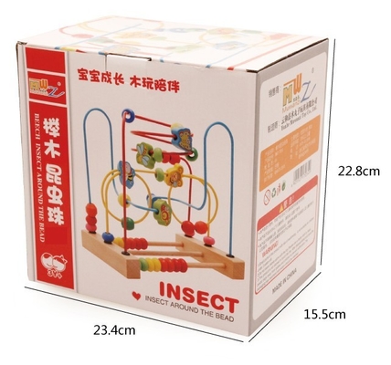 Los juguetes educativos tempranos de madera circundan al primer práctico de costa Maze For Kids de la gota
