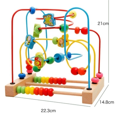 Los juguetes educativos tempranos de madera circundan al primer práctico de costa Maze For Kids de la gota
