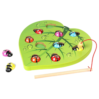Pesca de juegos magnética de madera de los niños Toy Game Educational