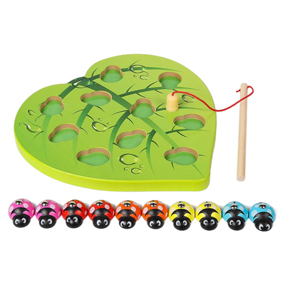 Pesca de juegos magnética de madera de los niños Toy Game Educational