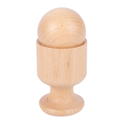 Montessori ayuda a la ense6anza la práctica de madera de la taza de la bola del huevo del cubo que comprende para los niños