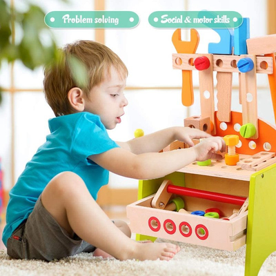 Juguete de madera del rompecabezas DIY de la simulación de la casa del juego de la interacción del niño del padre
