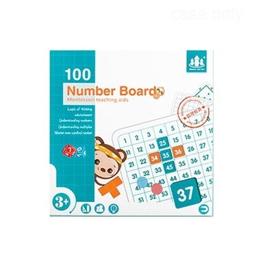 Cientos números de pensamiento matemáticos 1 a 100 de las ayudas a la formación de enseñanza de Montessori del tablero