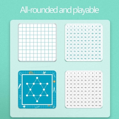 Cientos números de pensamiento matemáticos 1 a 100 de las ayudas a la formación de enseñanza de Montessori del tablero