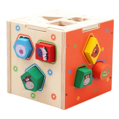 Solución de problemas geométrica de madera del desarrollo de Toy Teaching Aid Baby Brain