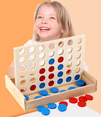 Los niños educativos se alinean el rompecabezas Toy Wooden Foldable del tablero de la fila