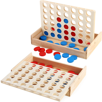 Los niños educativos se alinean el rompecabezas Toy Wooden Foldable del tablero de la fila