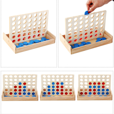 Los niños educativos se alinean el rompecabezas Toy Wooden Foldable del tablero de la fila