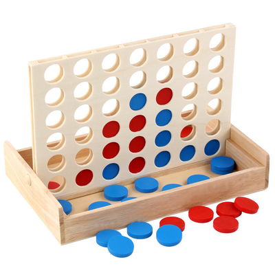 Los niños educativos se alinean el rompecabezas Toy Wooden Foldable del tablero de la fila