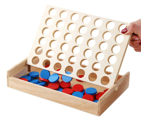 Los niños educativos se alinean el rompecabezas Toy Wooden Foldable del tablero de la fila