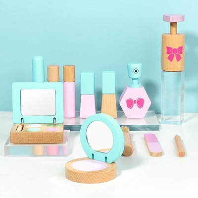 la simulación de madera 12pcs/Set finge el maquillaje Kit Toy For Girls del juego