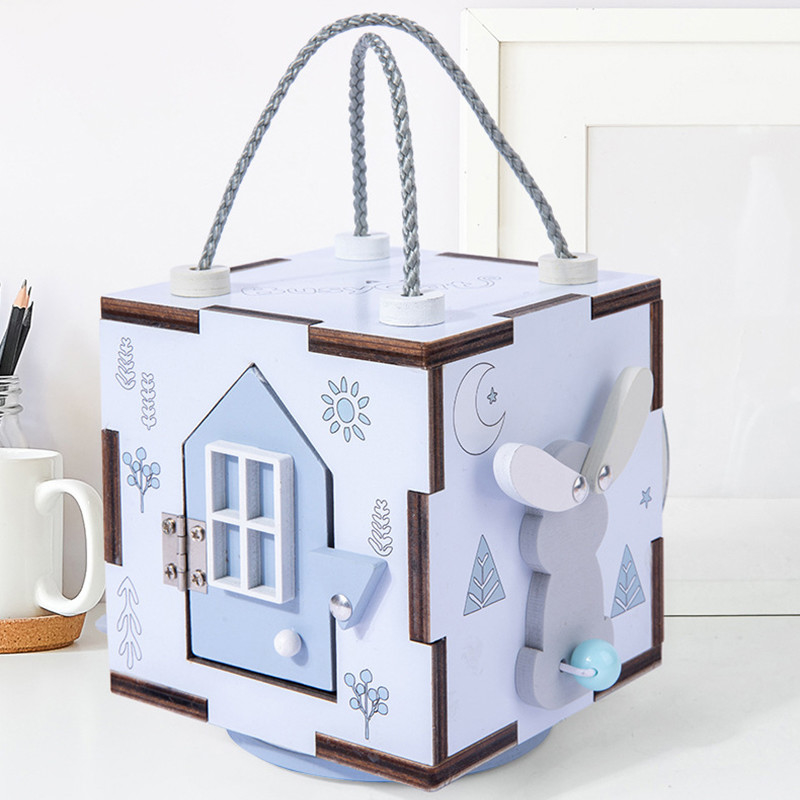 Tablero ocupado de madera unisex de Montessori de los niños para las habilidades de motor finas Trave