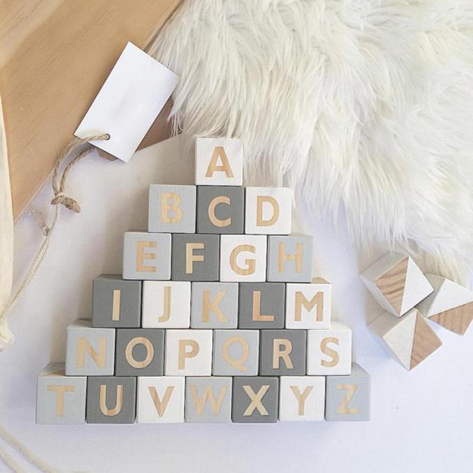 rompecabezas del bebé de 10pcs Mini Wooden Cubes Square Blocks que hace la pintura que anhela de madera para los juguetes de las aficiones de los niños de los proyectos de los artes DIY